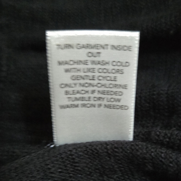 Christopher & Banks Black Women's Open Cardigan With Ruffles At Bottom - Picture 5 of 5